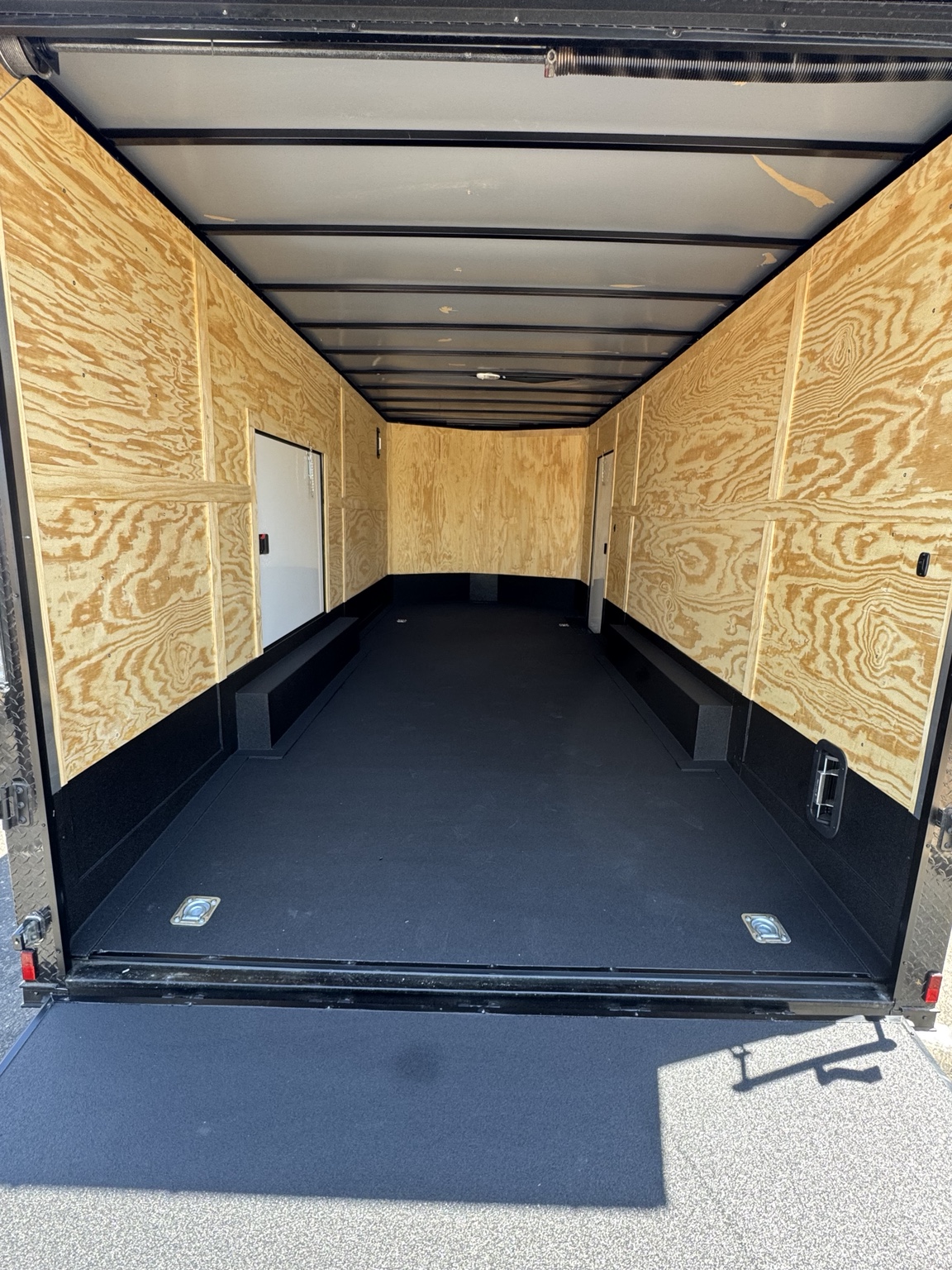 Coated enclosed trailer